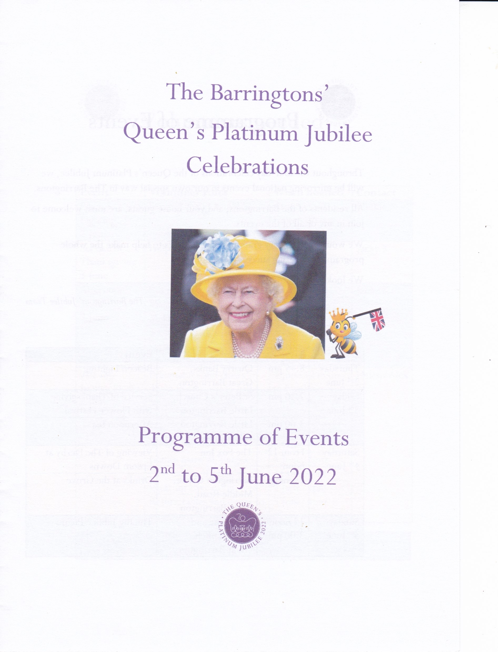 Programme of Events